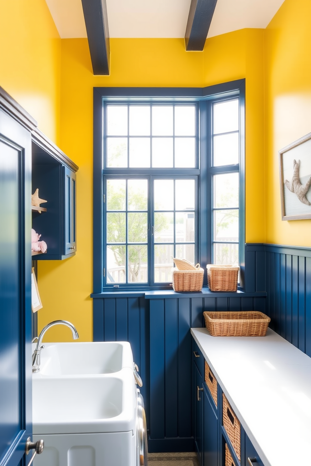 Yellow Laundry Room Design Ideas 17