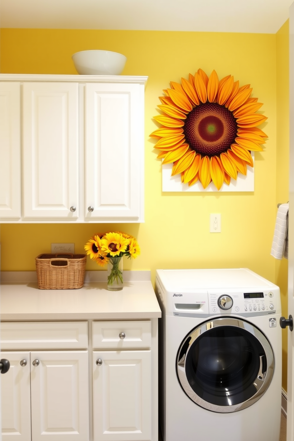 Yellow Laundry Room Design Ideas 3