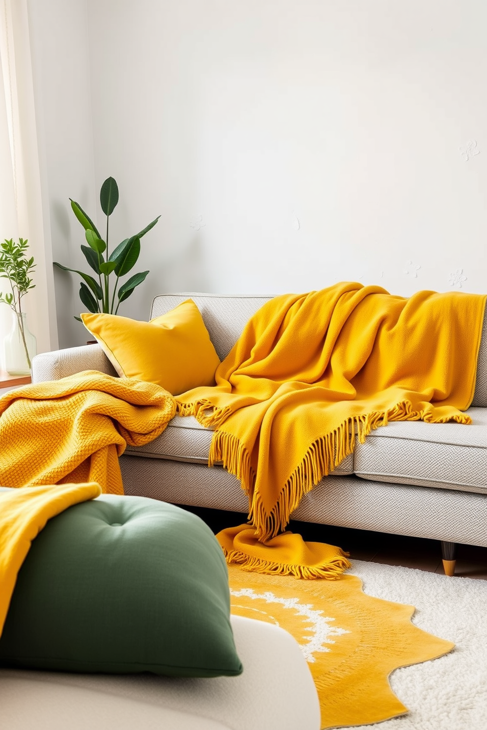 Yellow Living Room Design Ideas 12