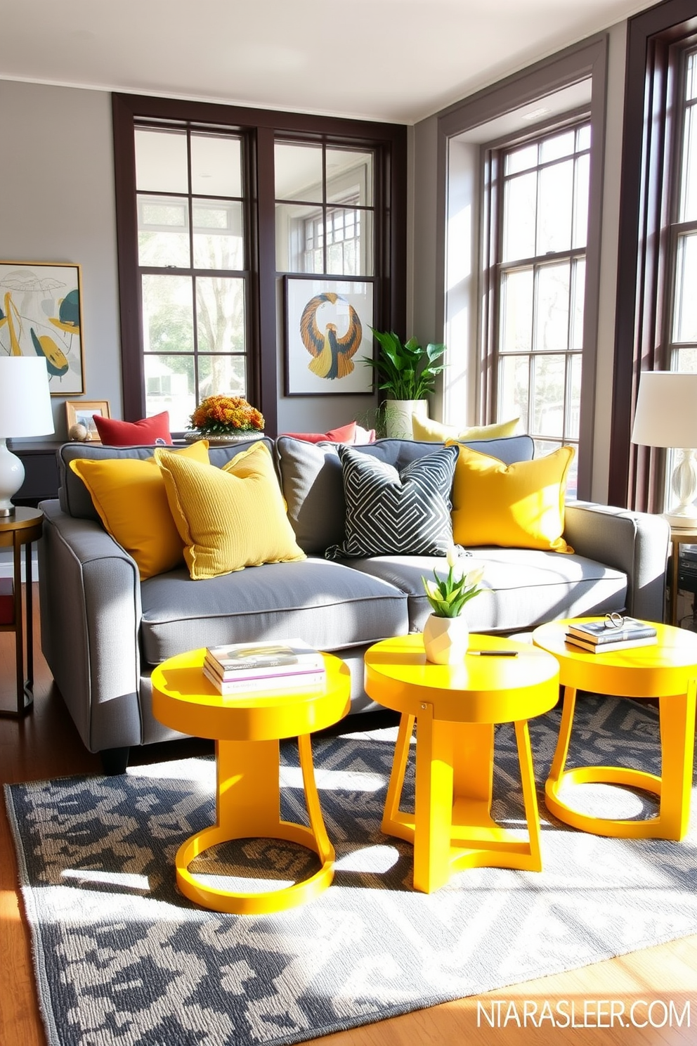 Yellow Living Room Design Ideas 16