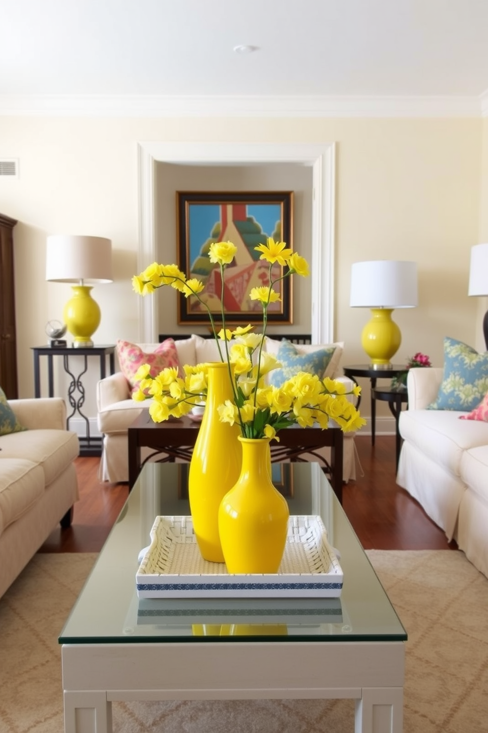 Yellow Living Room Design Ideas 22