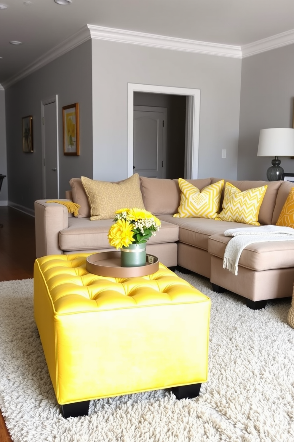 Yellow Living Room Design Ideas 23