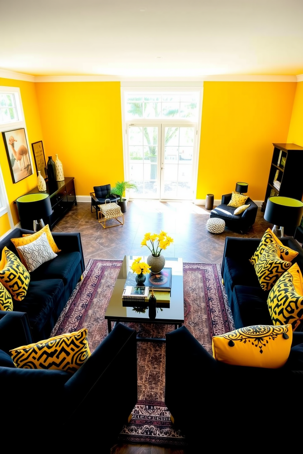 Yellow Living Room Design Ideas 27