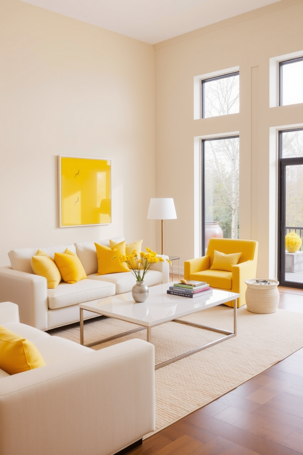 Yellow Living Room Design Ideas 30