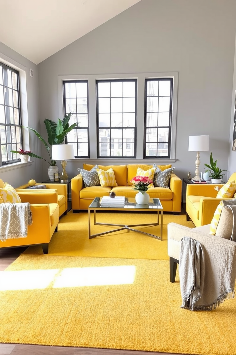 Yellow Living Room Design Ideas 7