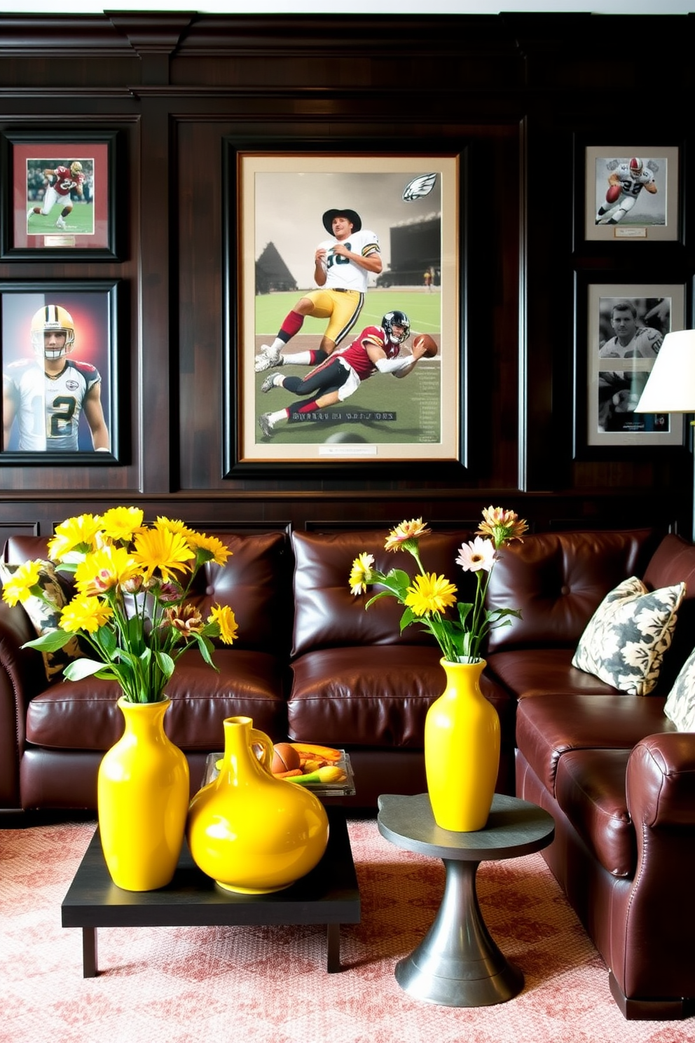 Yellow Man Cave Design Ideas 15