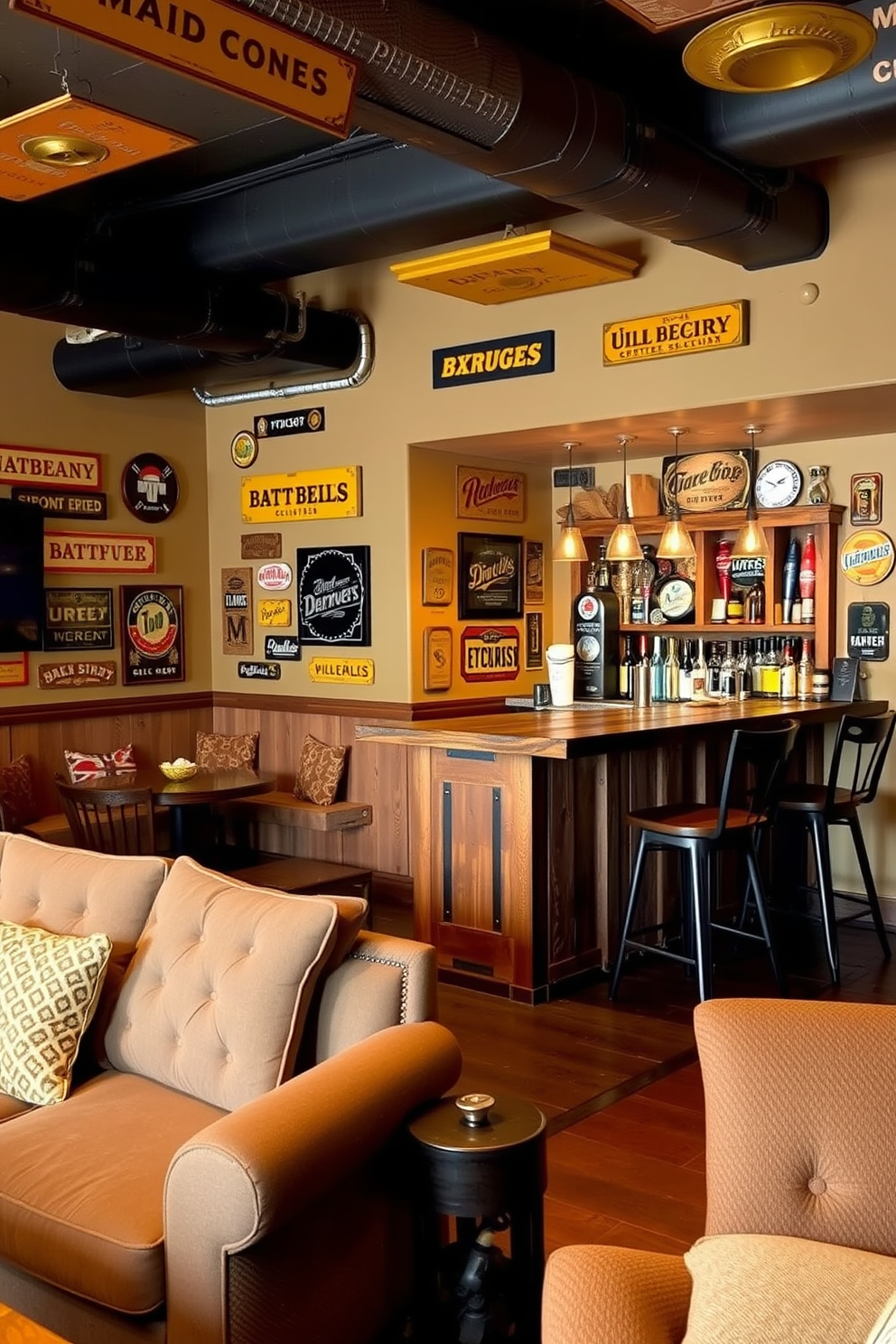 Yellow Man Cave Design Ideas 25