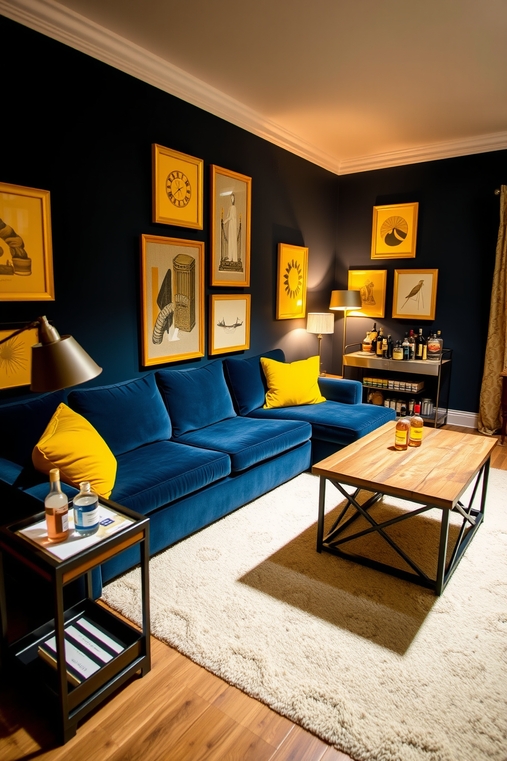 Yellow Man Cave Design Ideas 4