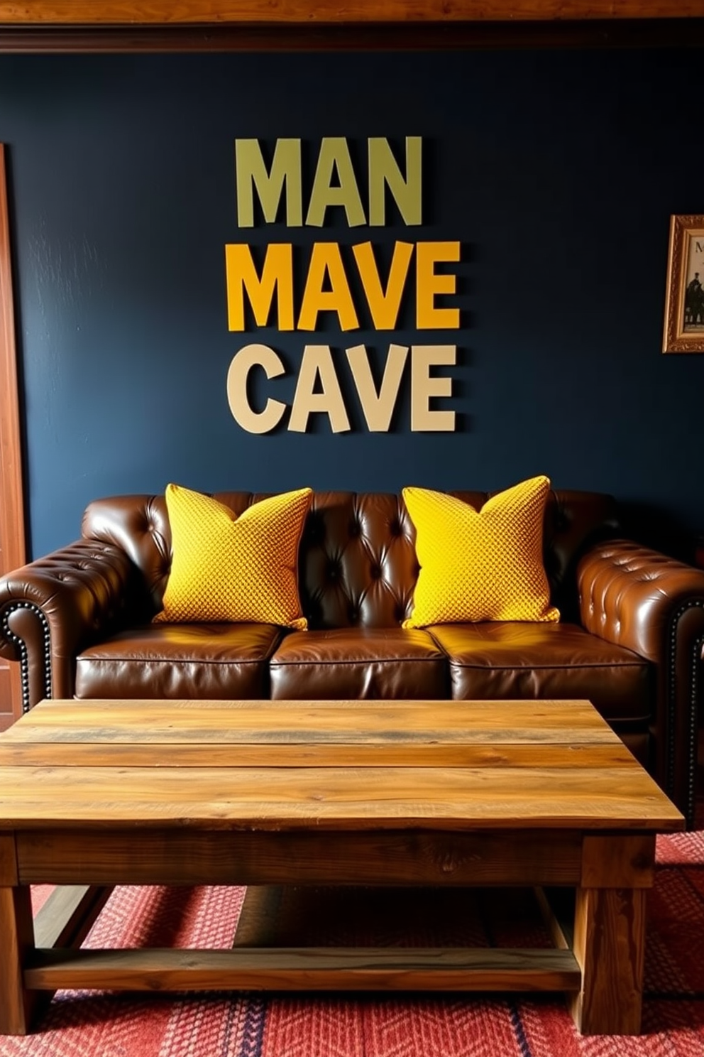 Yellow Man Cave Design Ideas 5