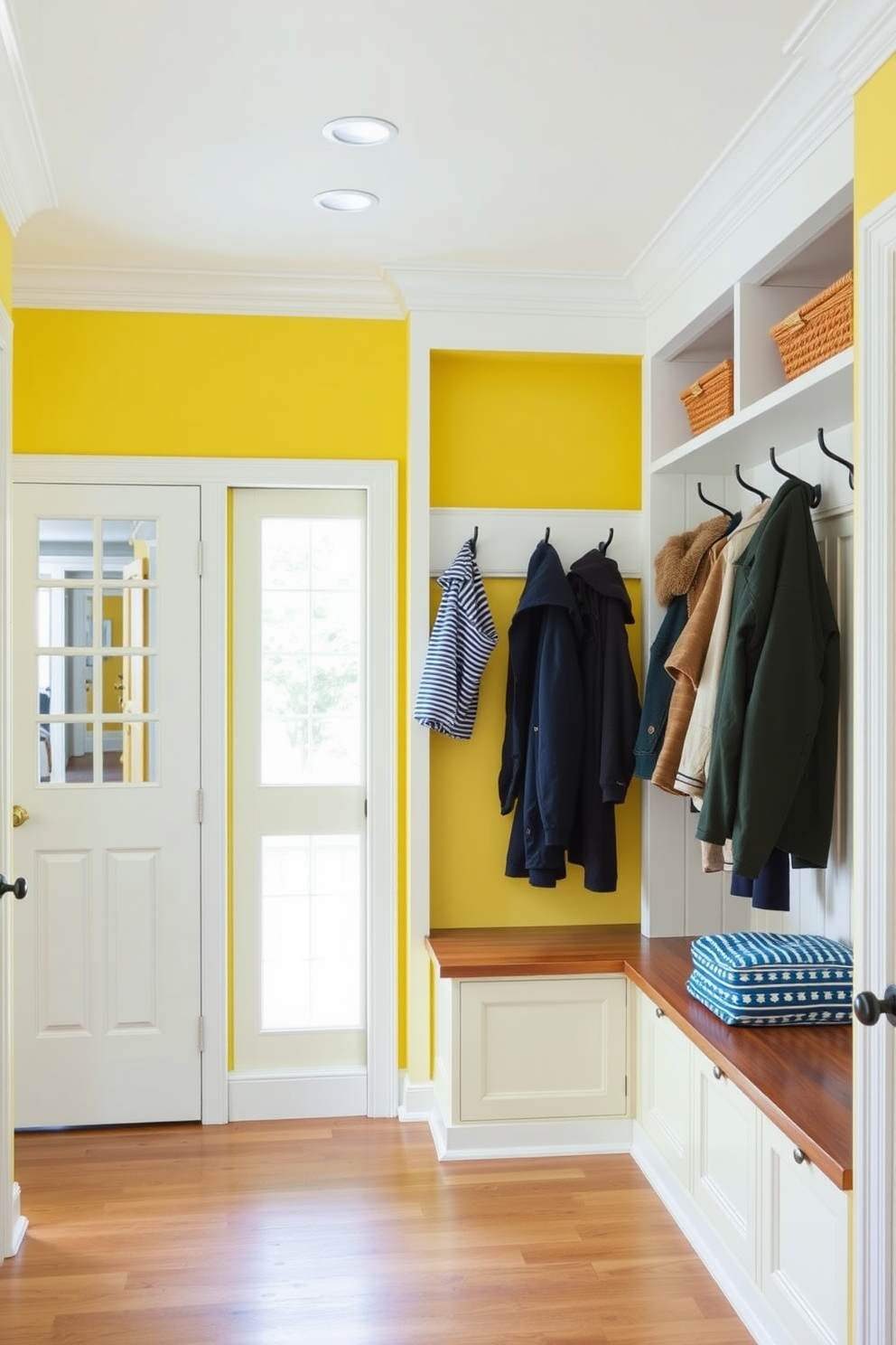 Yellow Mudroom Design Ideas 1