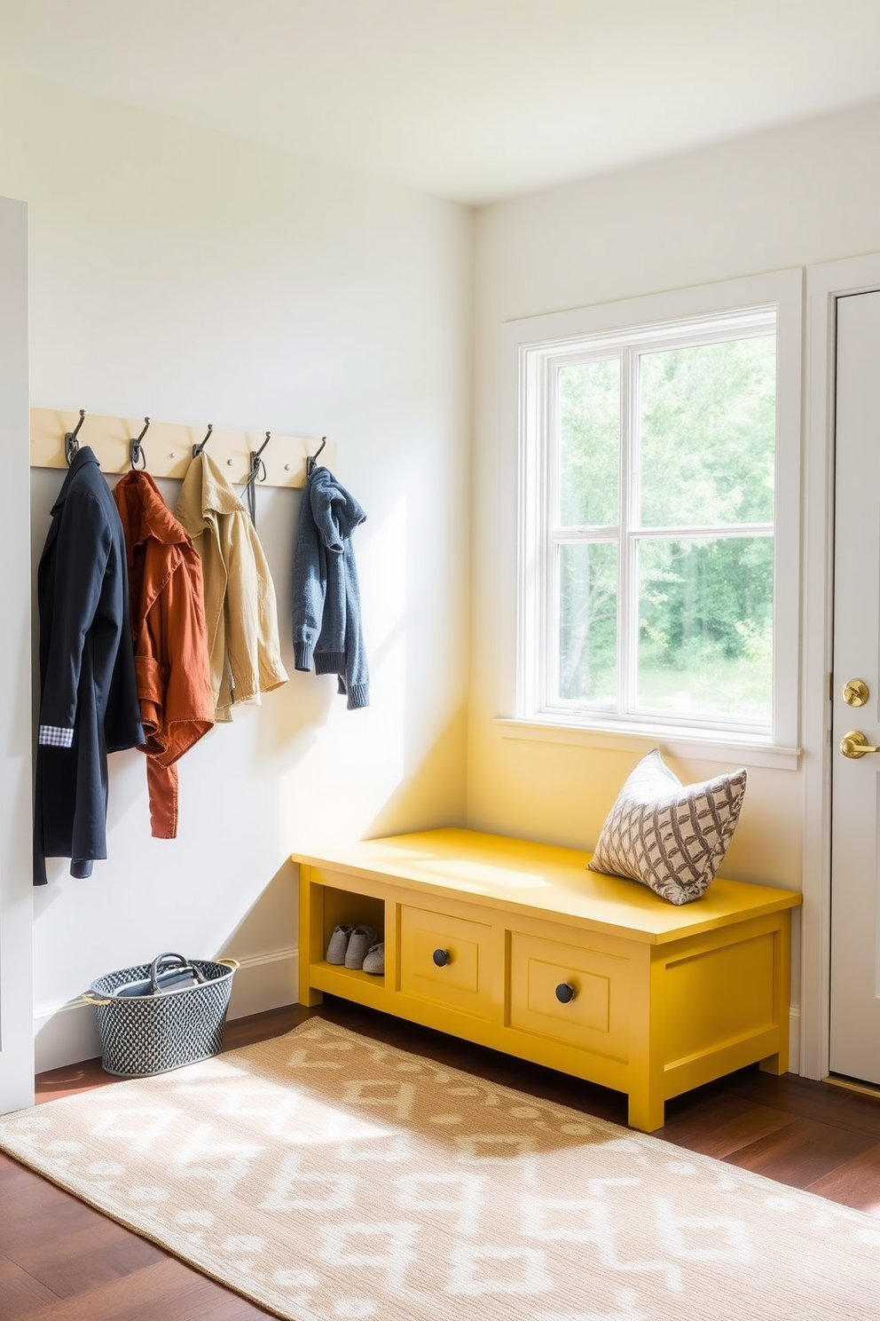 Yellow Mudroom Design Ideas 24