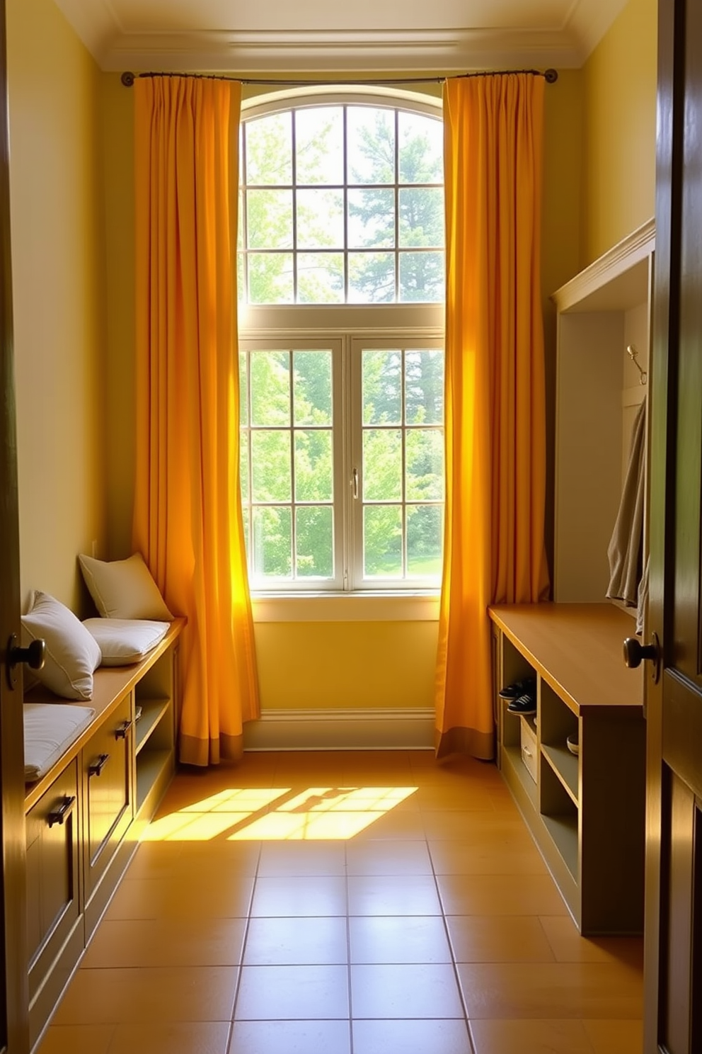 Yellow Mudroom Design Ideas 25