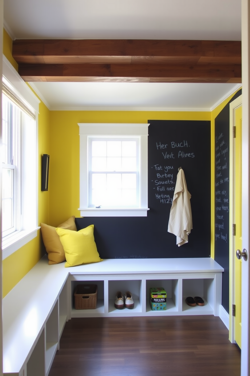 Yellow Mudroom Design Ideas 26