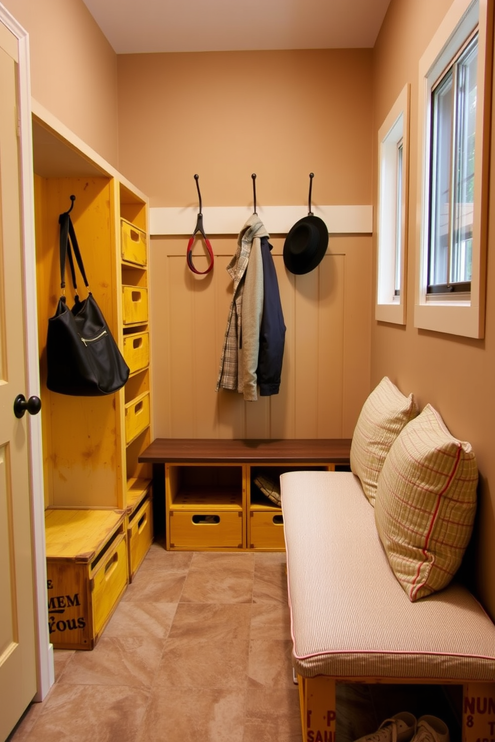 Yellow Mudroom Design Ideas 28