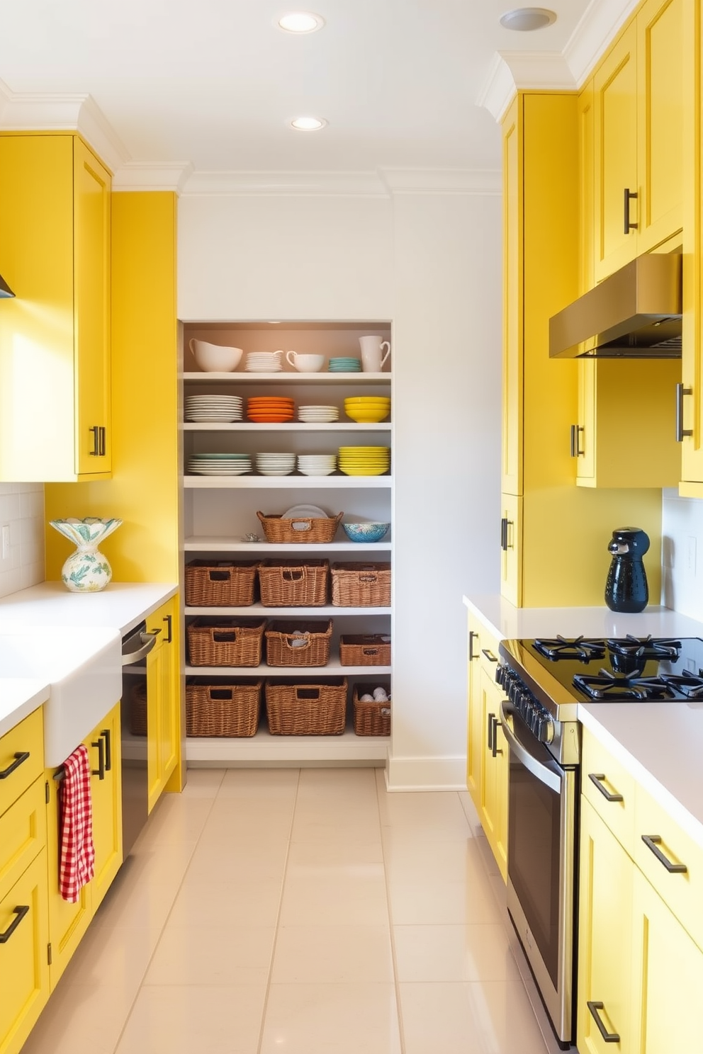 Yellow Pantry Design Ideas 1