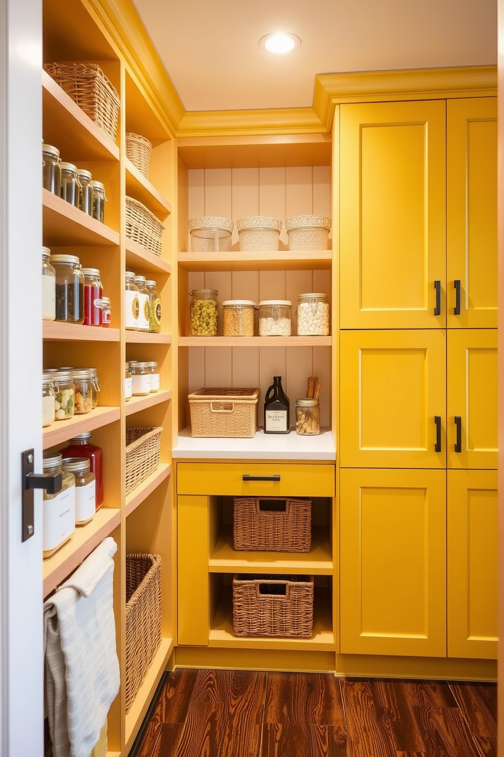 Yellow Pantry Design Ideas 10