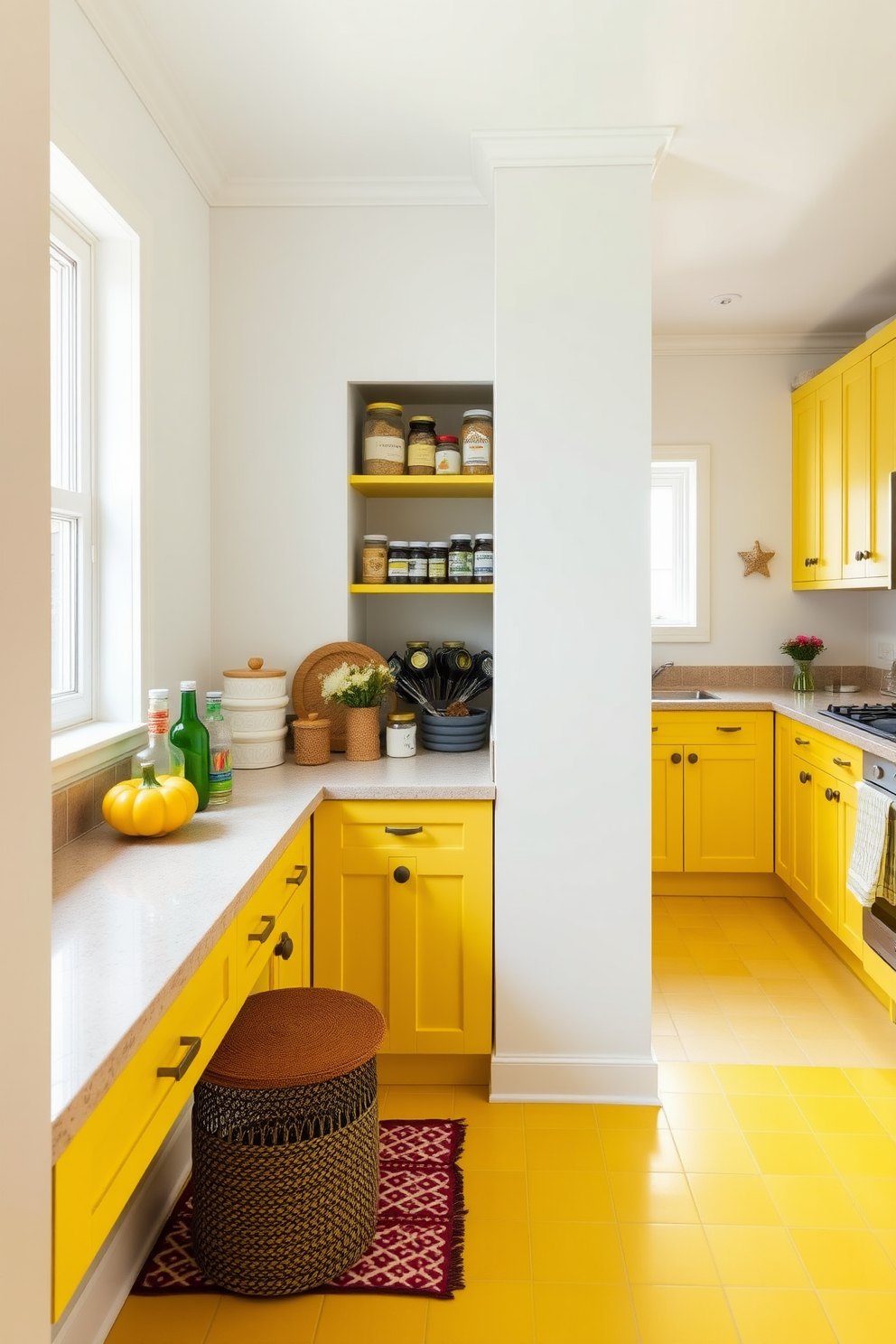 Yellow Pantry Design Ideas 12