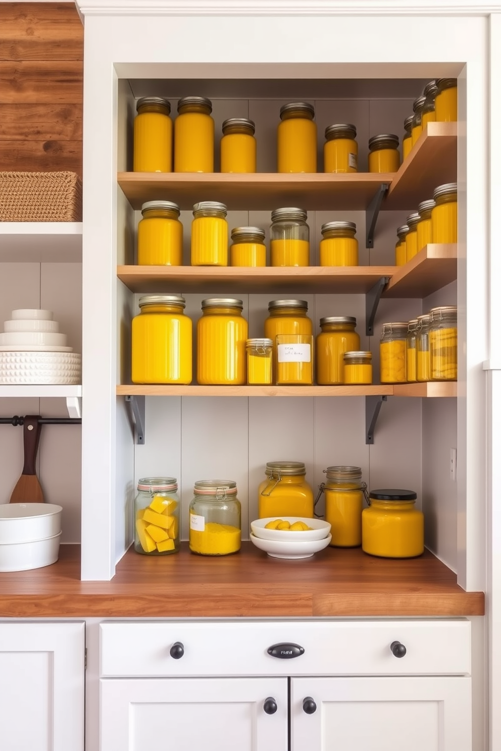 Yellow Pantry Design Ideas 13