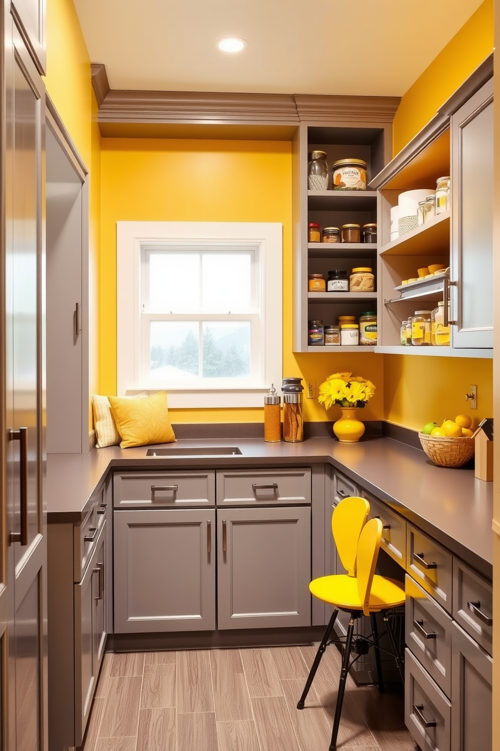 Yellow Pantry Design Ideas 15