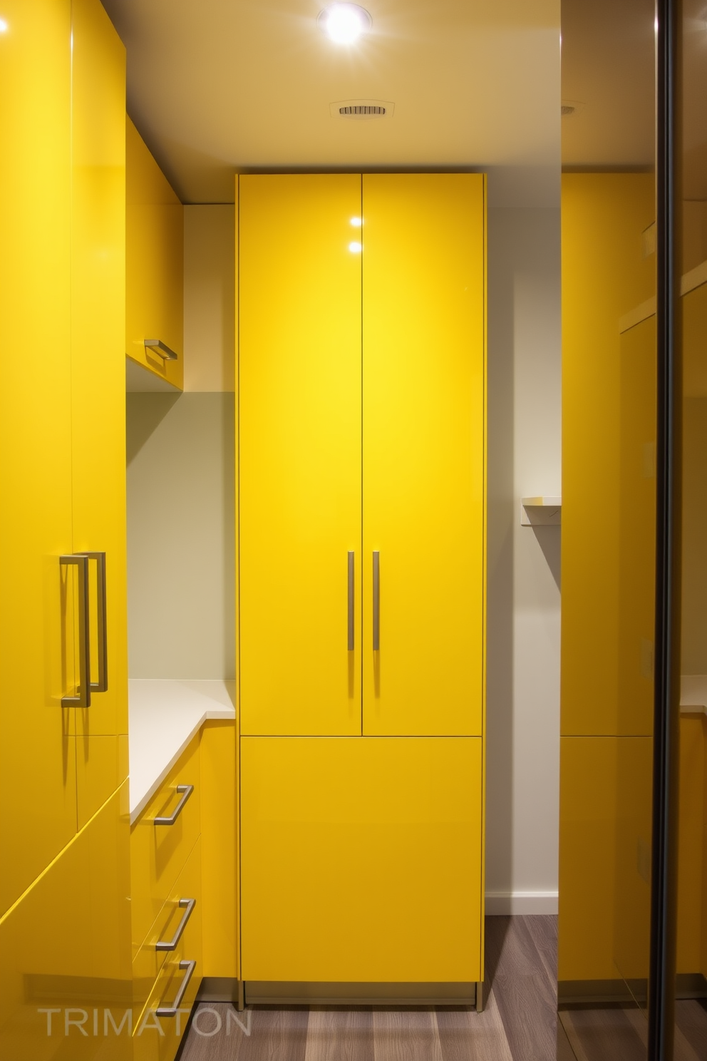 Yellow Pantry Design Ideas 16