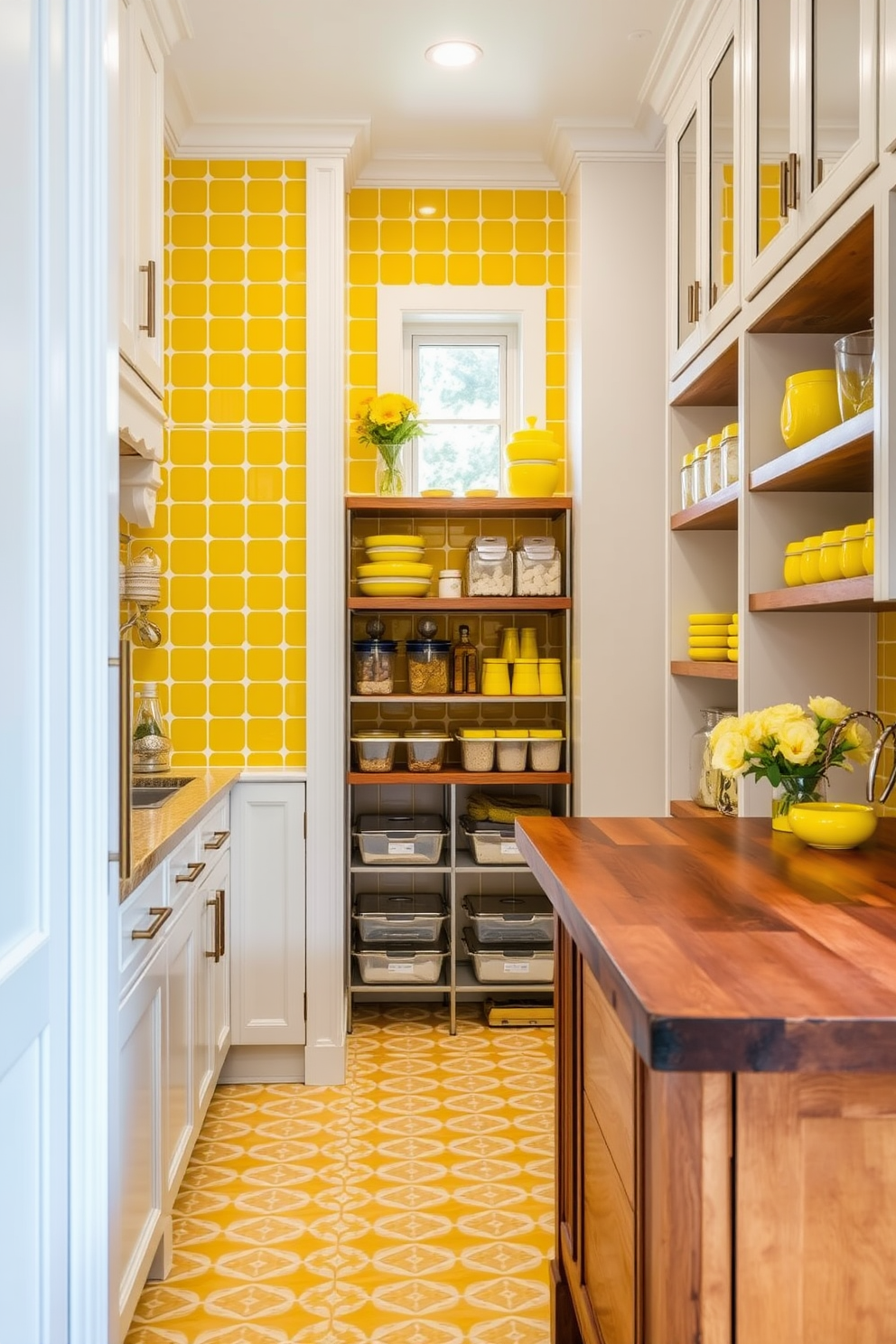 Yellow Pantry Design Ideas 20