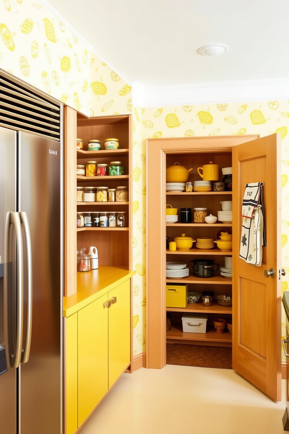 Yellow Pantry Design Ideas 24