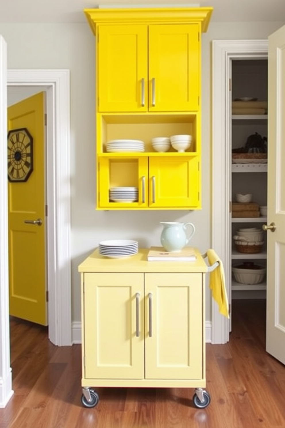 Yellow Pantry Design Ideas 27