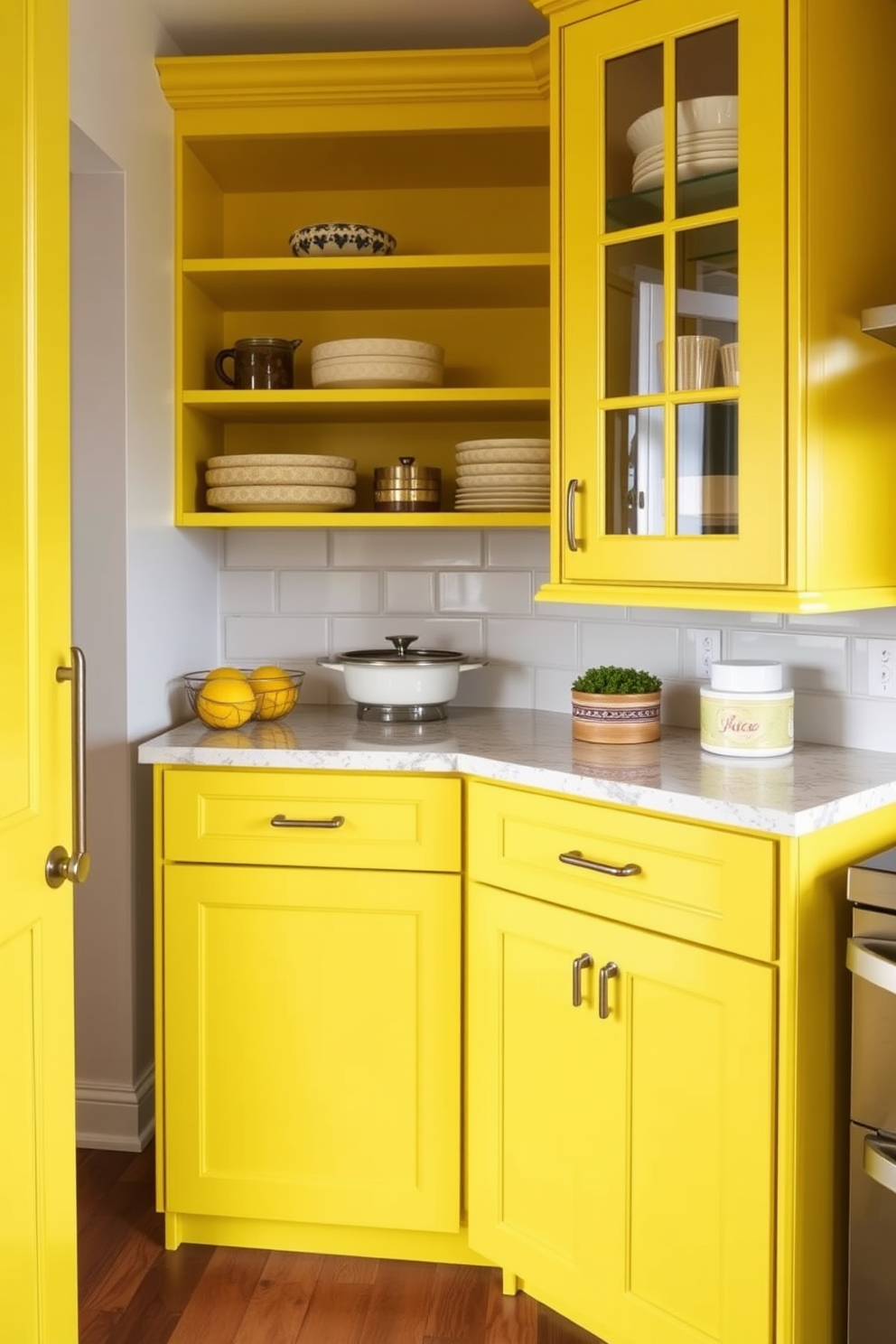 Yellow Pantry Design Ideas 30