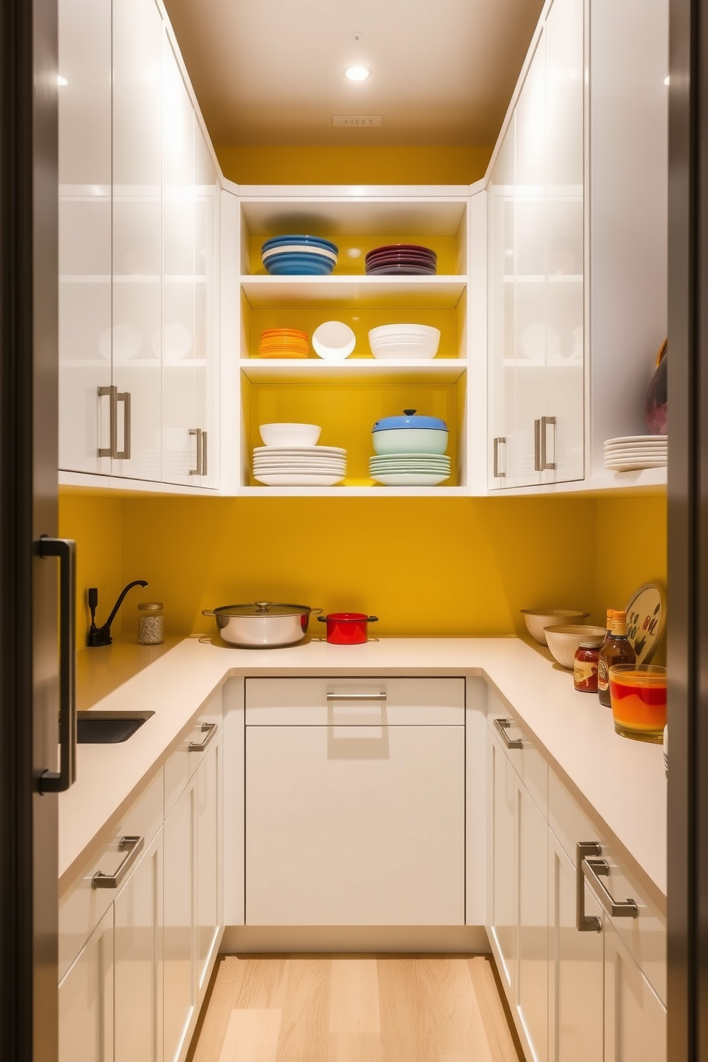 Yellow Pantry Design Ideas 9