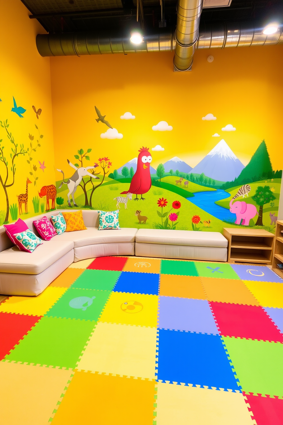 Yellow Playroom Design Ideas 1