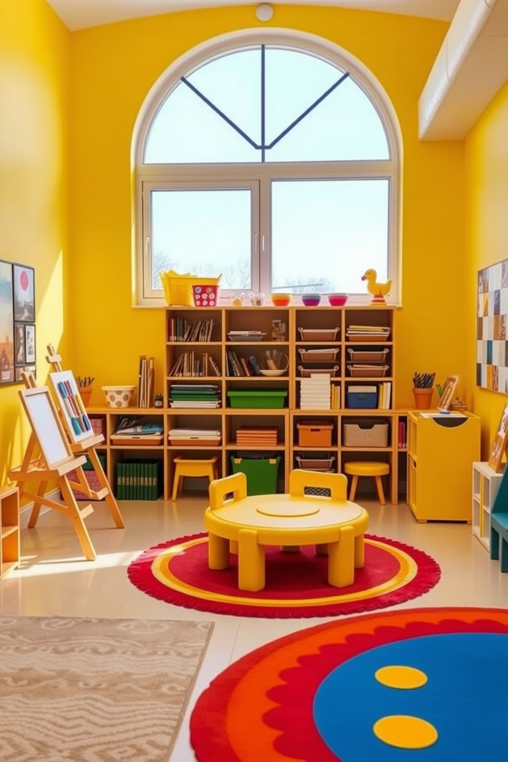 Yellow Playroom Design Ideas 11