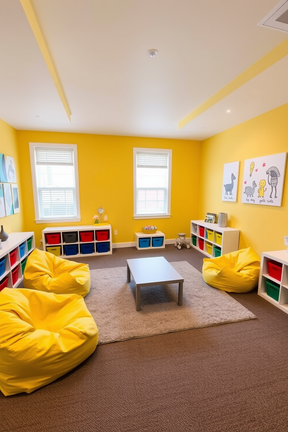 Yellow Playroom Design Ideas 16