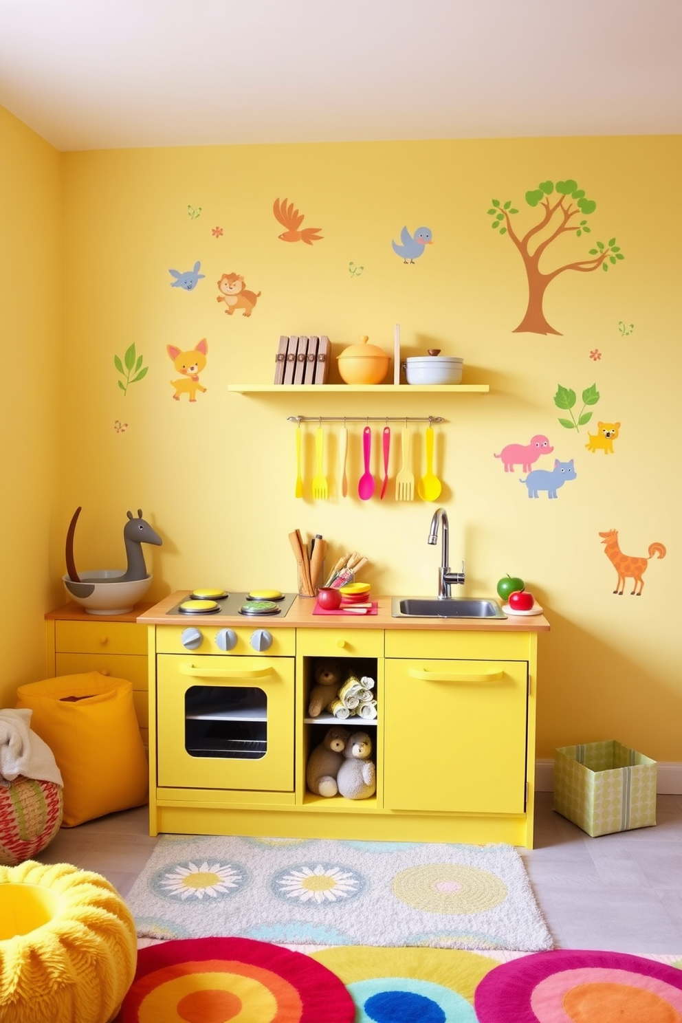 Yellow Playroom Design Ideas 21