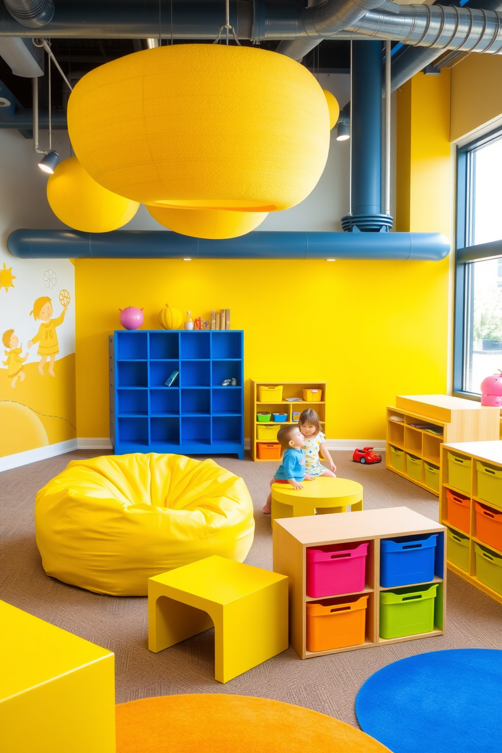 Yellow Playroom Design Ideas 23