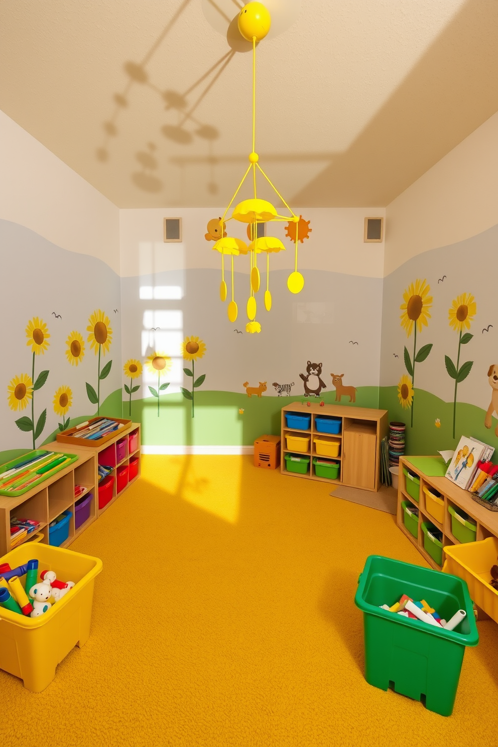 Yellow Playroom Design Ideas 28