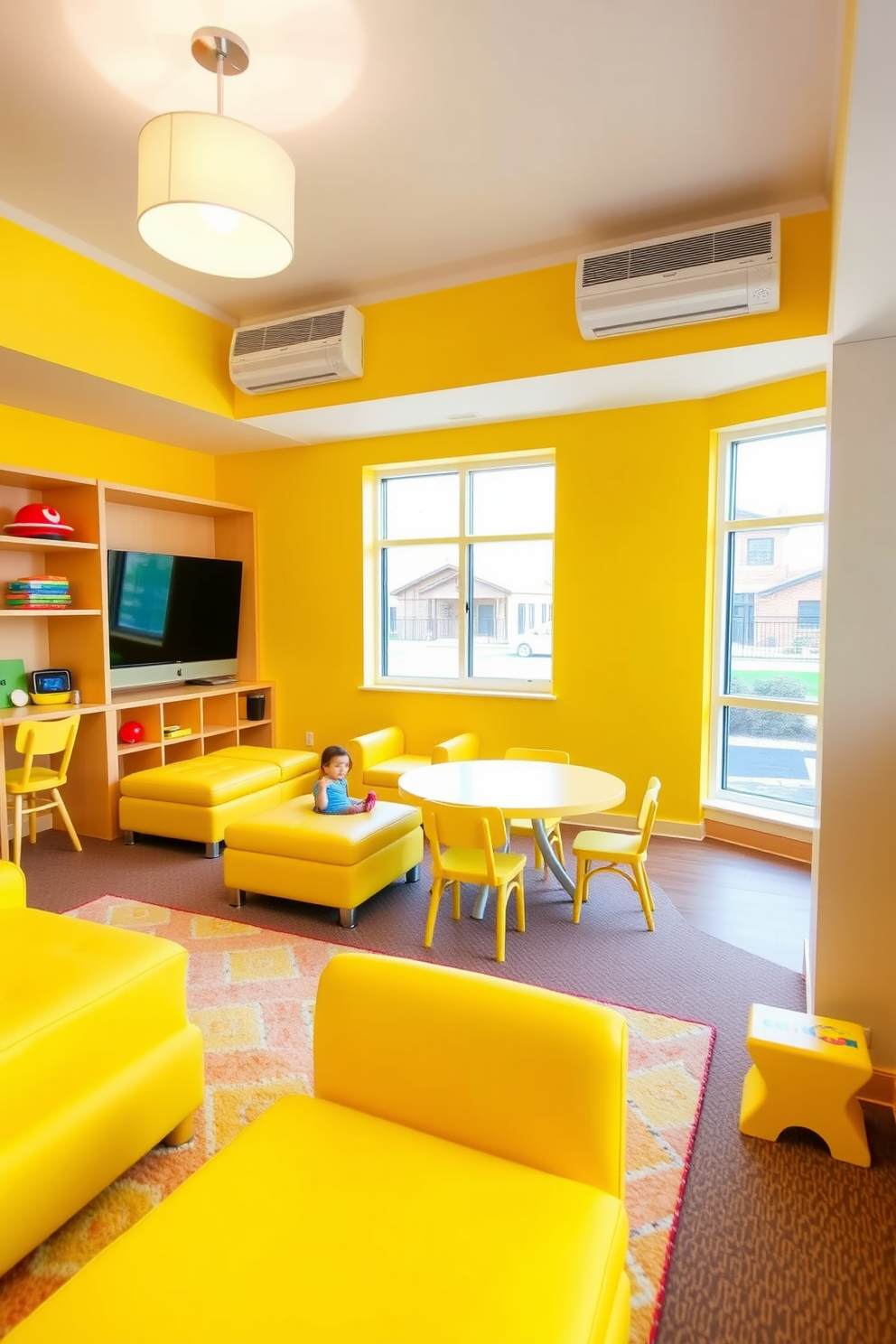 Yellow Playroom Design Ideas 30