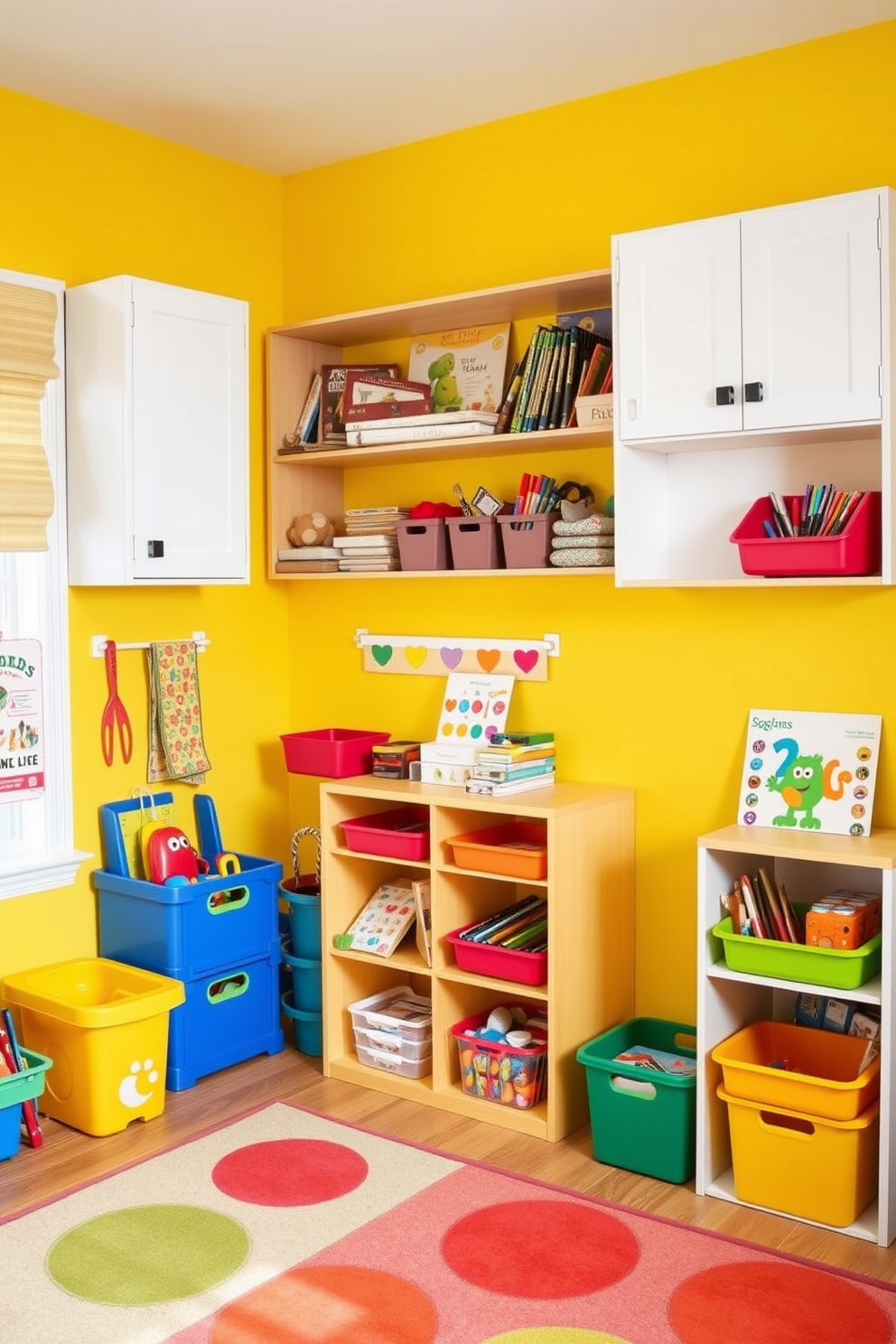 Yellow Playroom Design Ideas 4