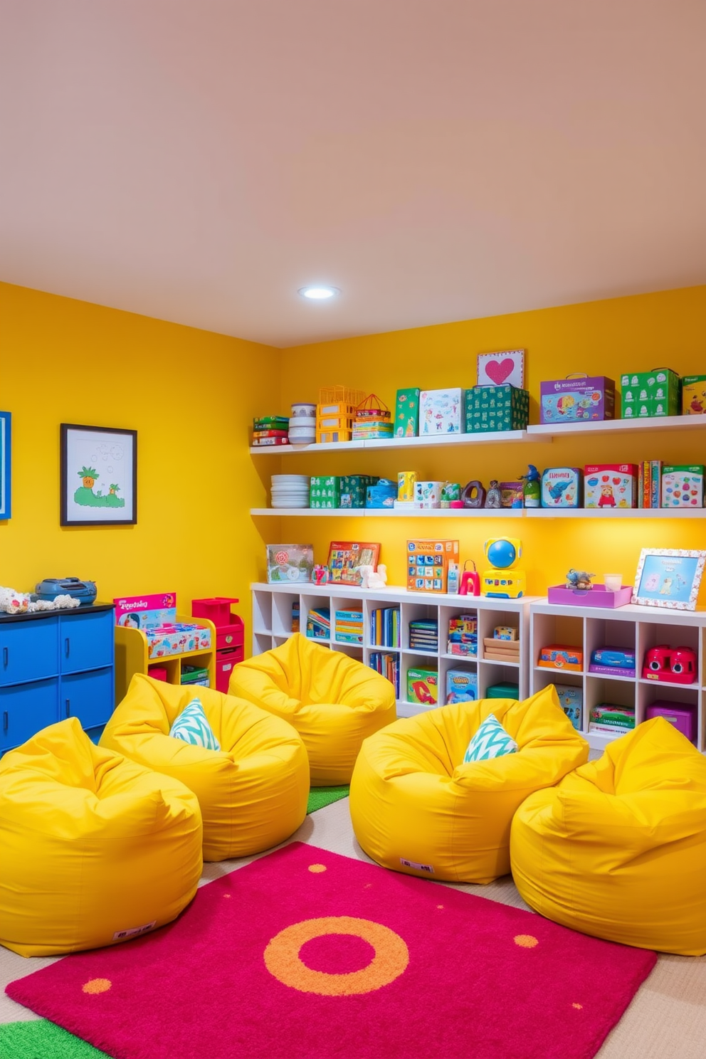 Yellow Playroom Design Ideas 7