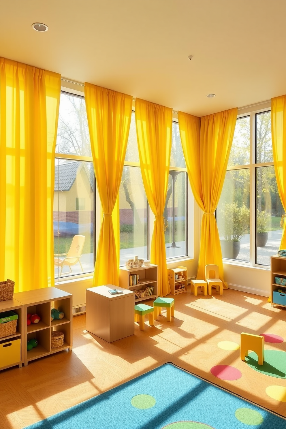 Yellow Playroom Design Ideas 9