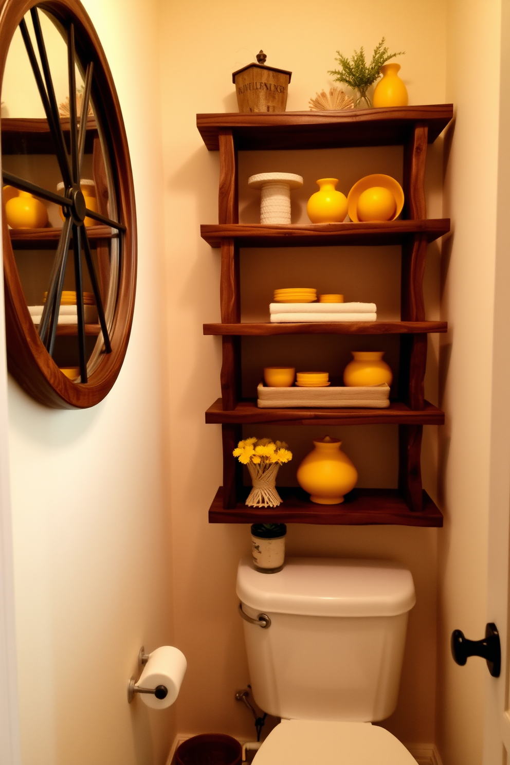 Yellow Powder Room Design Ideas 14