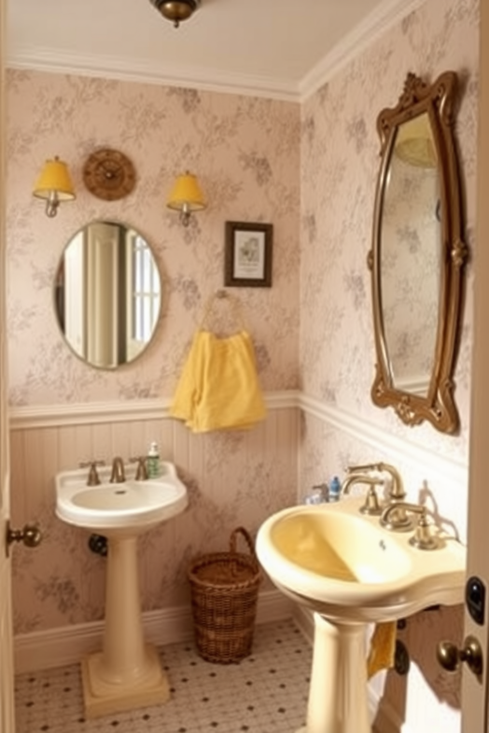 Yellow Powder Room Design Ideas 2