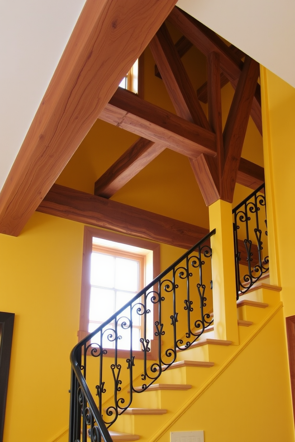 Yellow Staircase Design Ideas 15