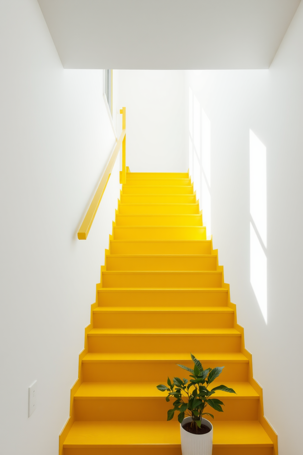 Yellow Staircase Design Ideas 16