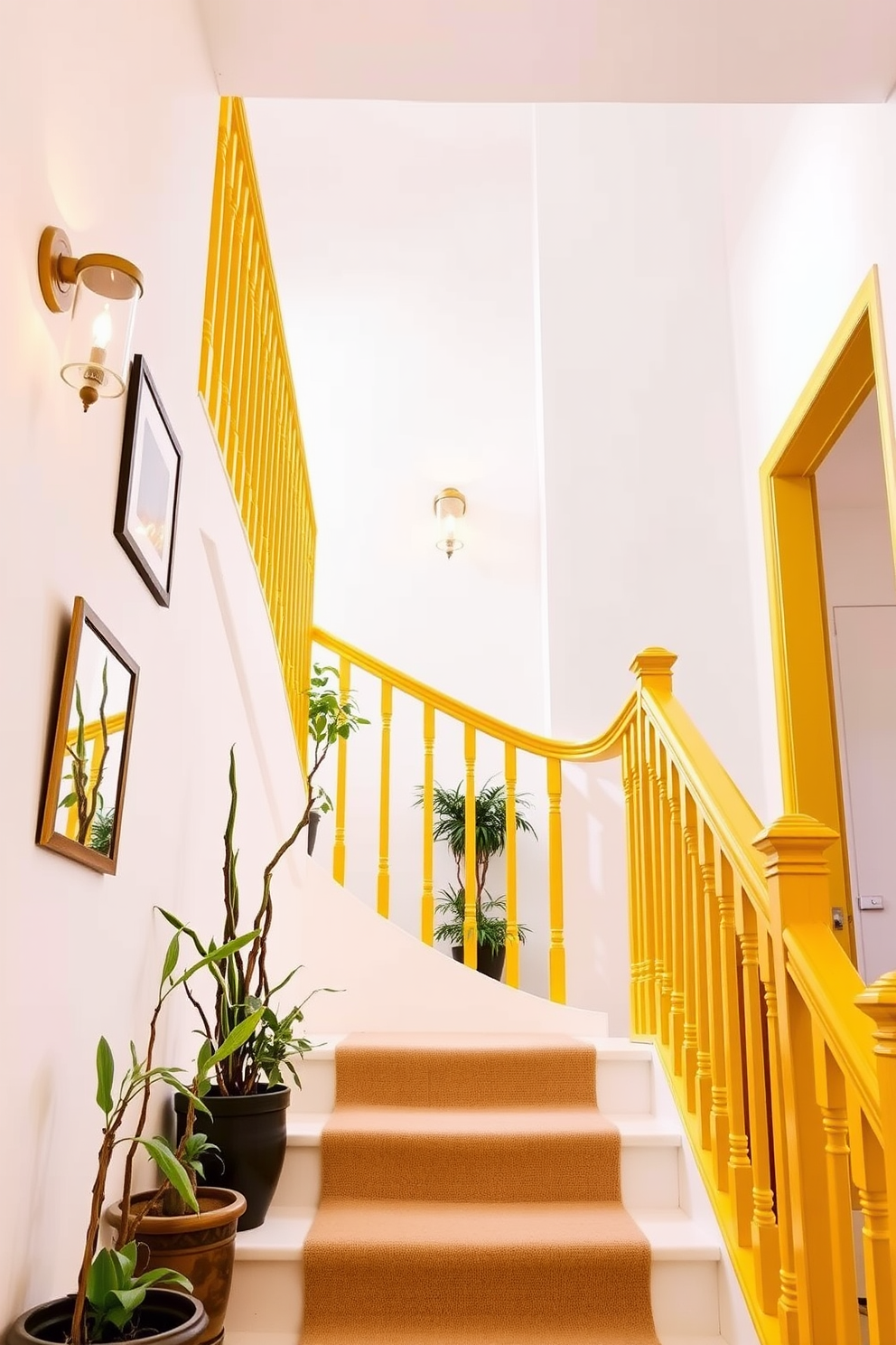 Yellow Staircase Design Ideas 2