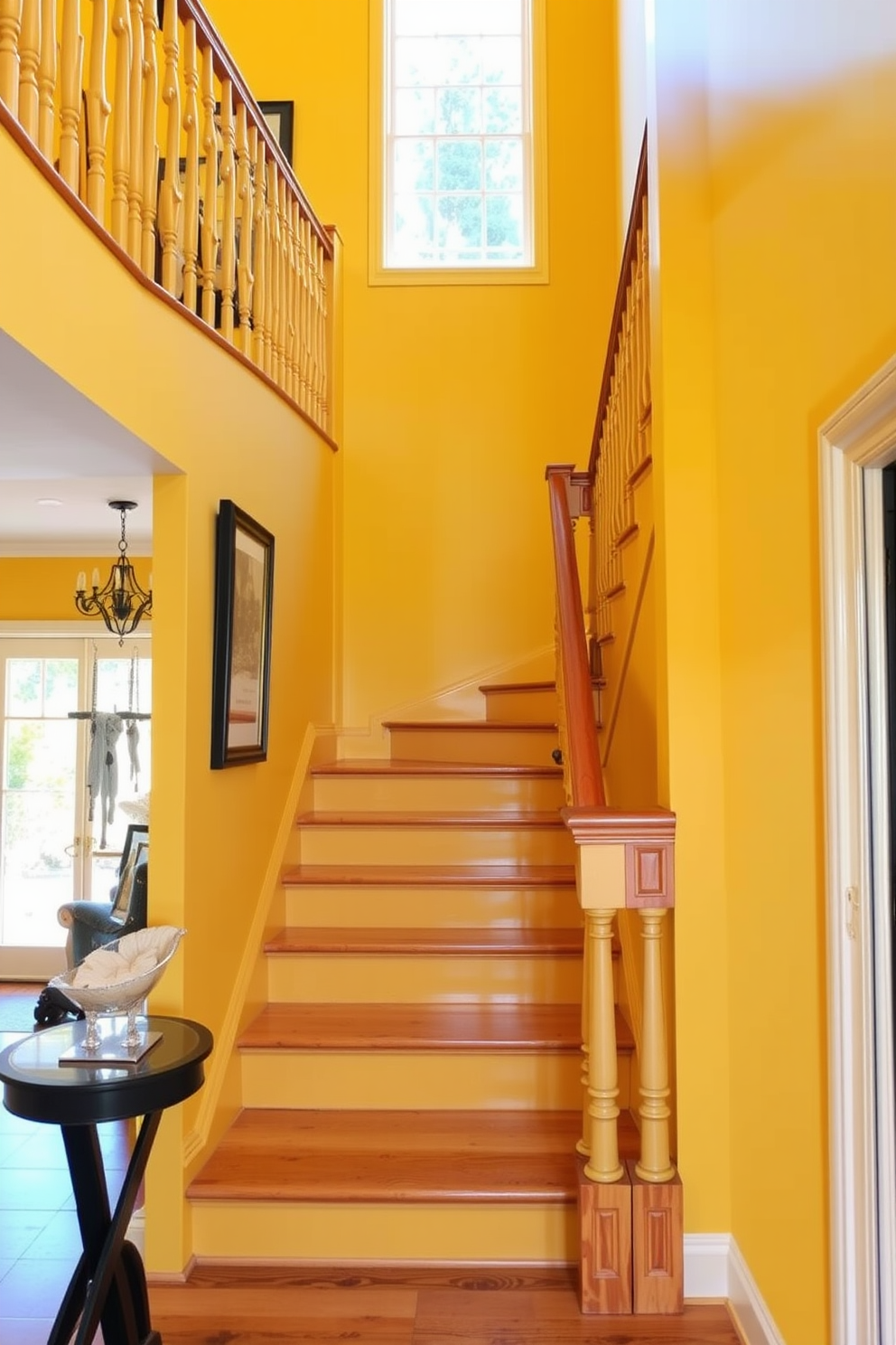 Yellow Staircase Design Ideas 21