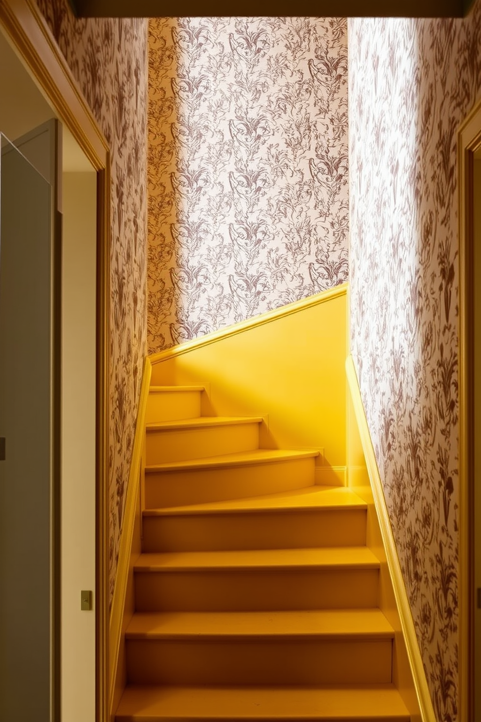 Yellow Staircase Design Ideas 25