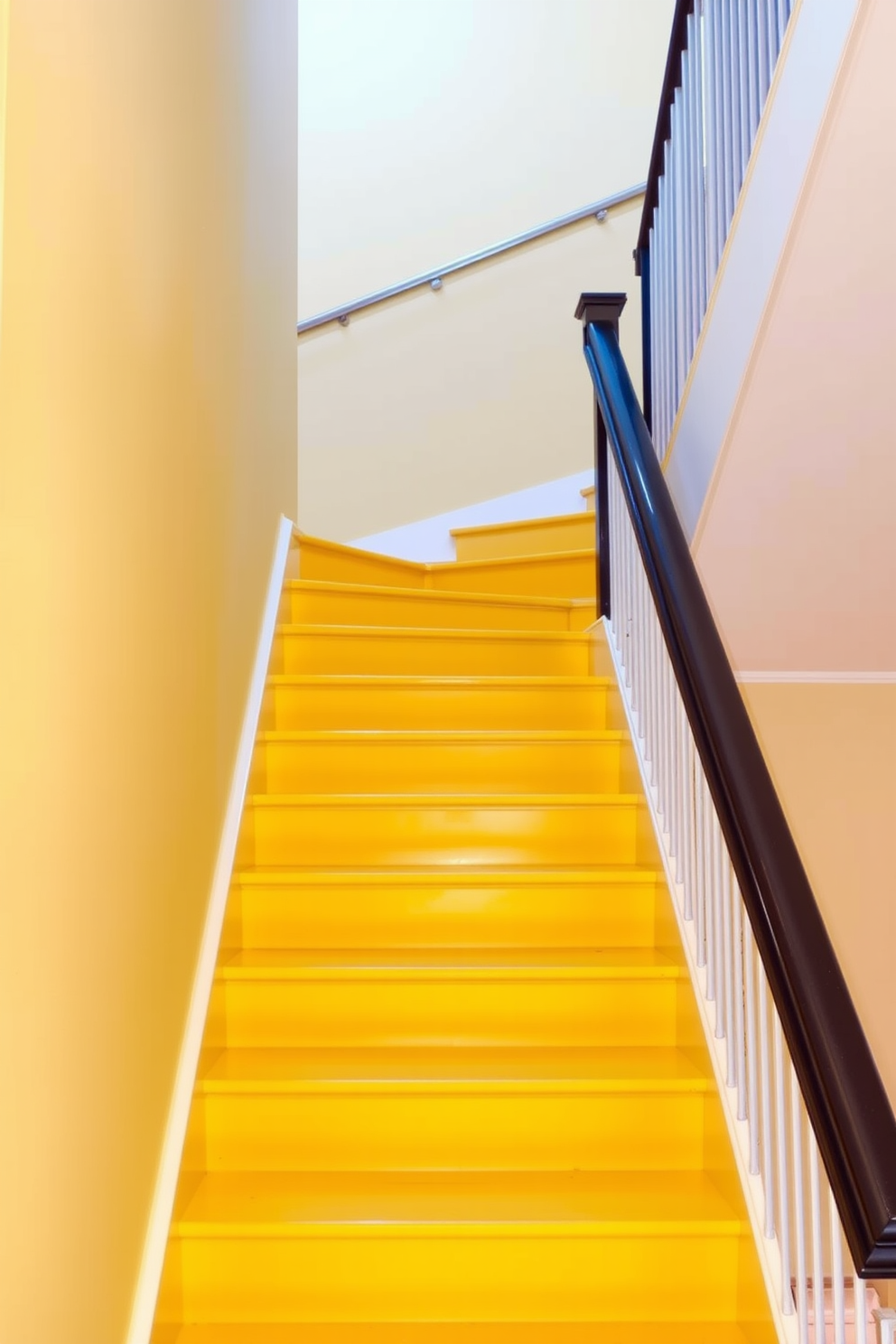 Yellow Staircase Design Ideas 30