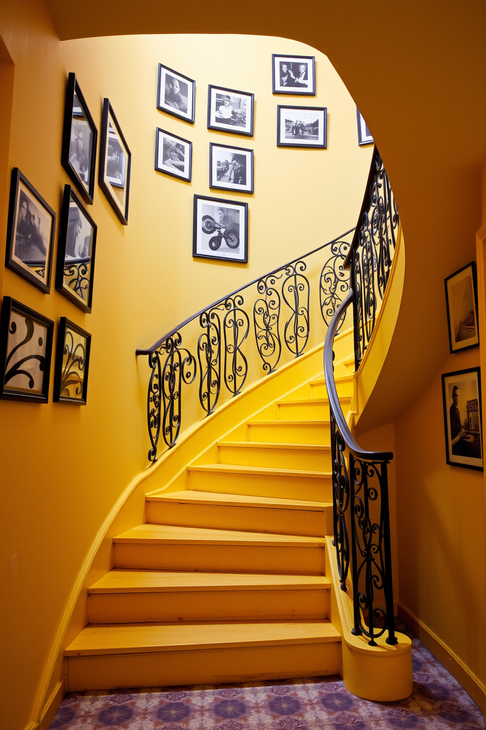 Yellow Staircase Design Ideas 4