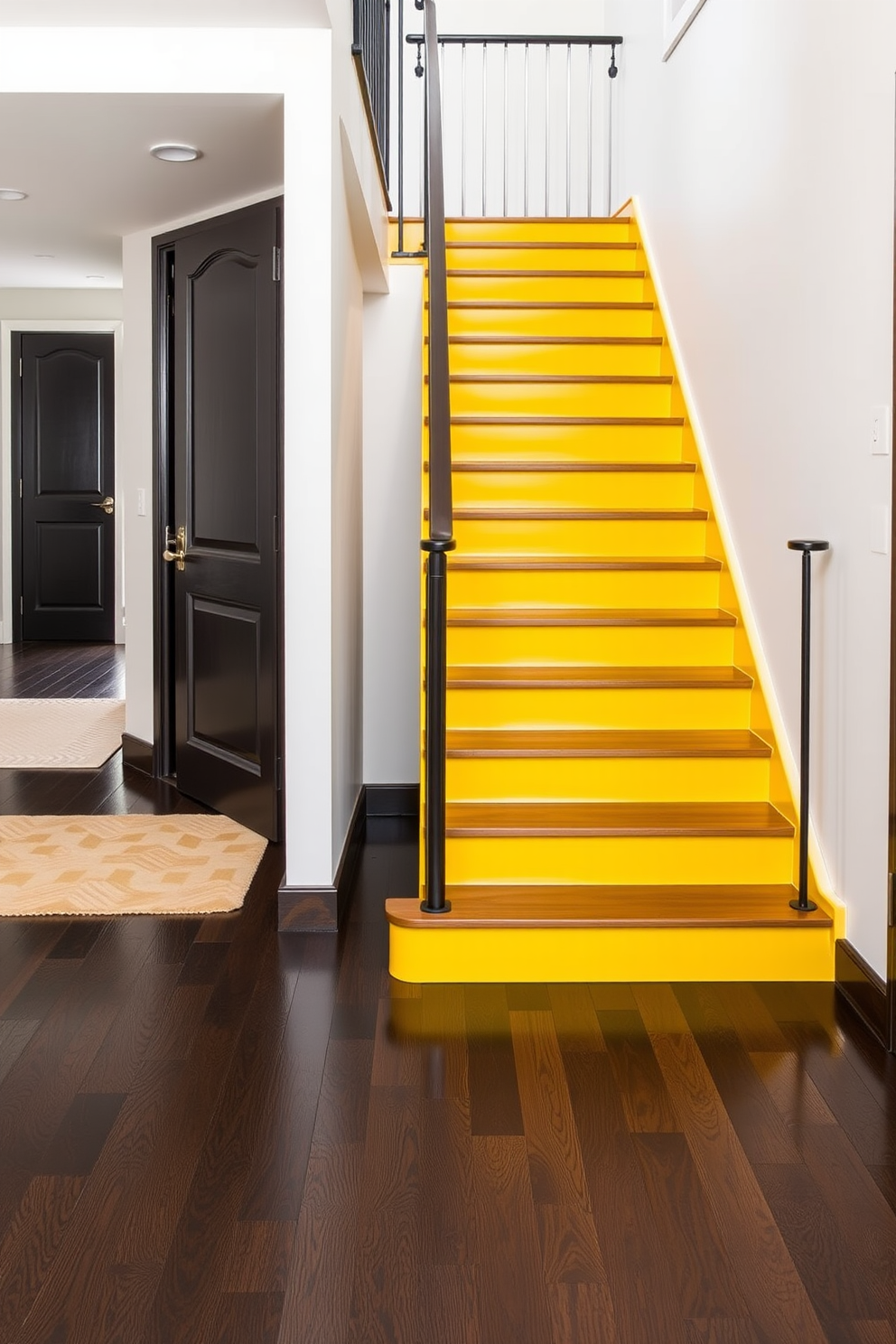 Yellow Staircase Design Ideas 5