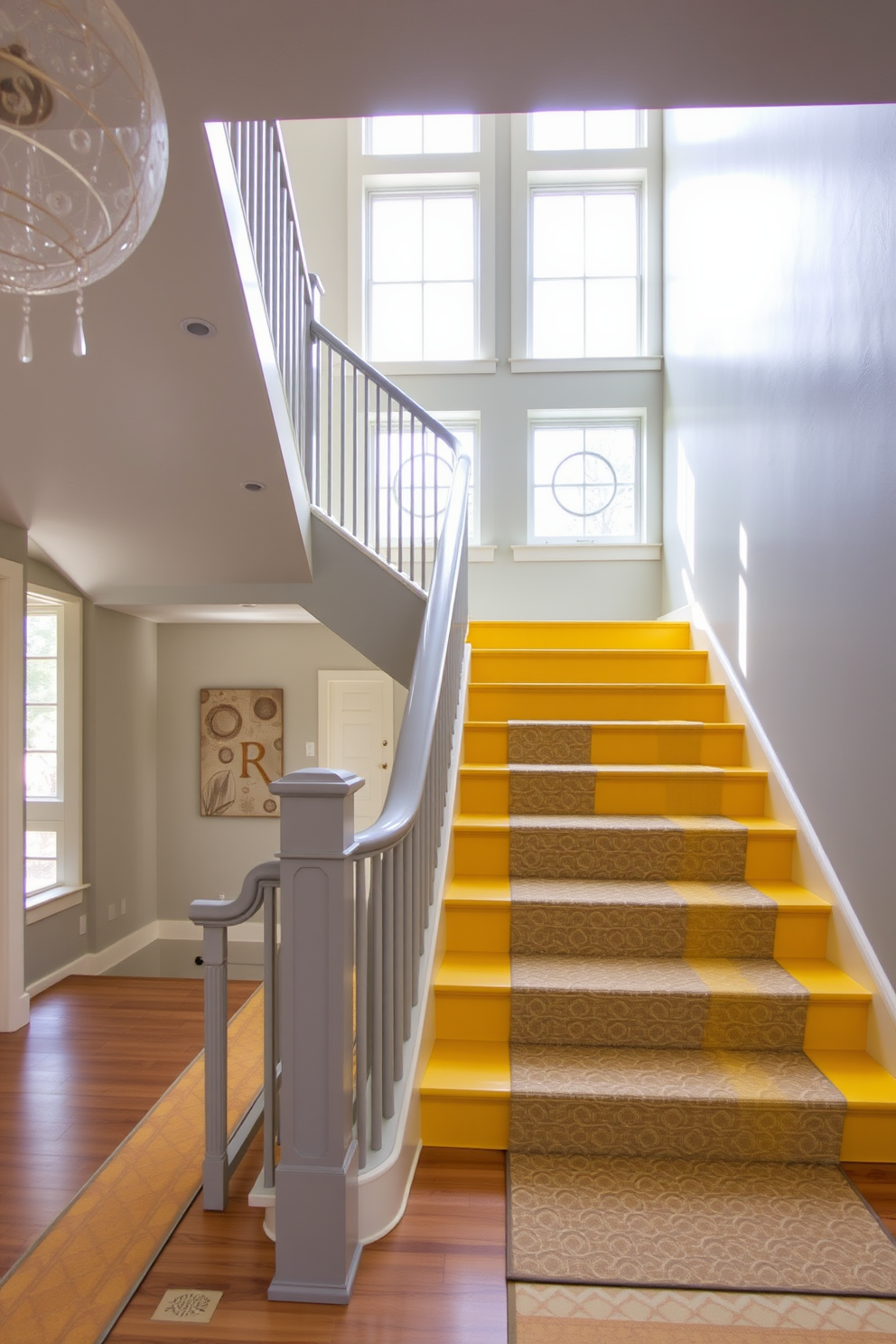 Yellow Staircase Design Ideas 7